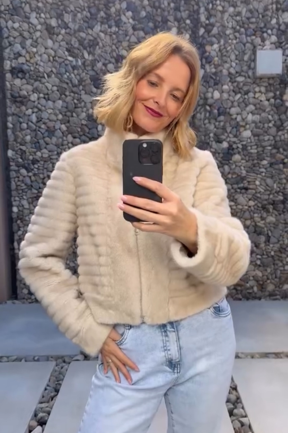 CASACO PELO TEXTURIZADO | SPACCIO BY CRISTINA