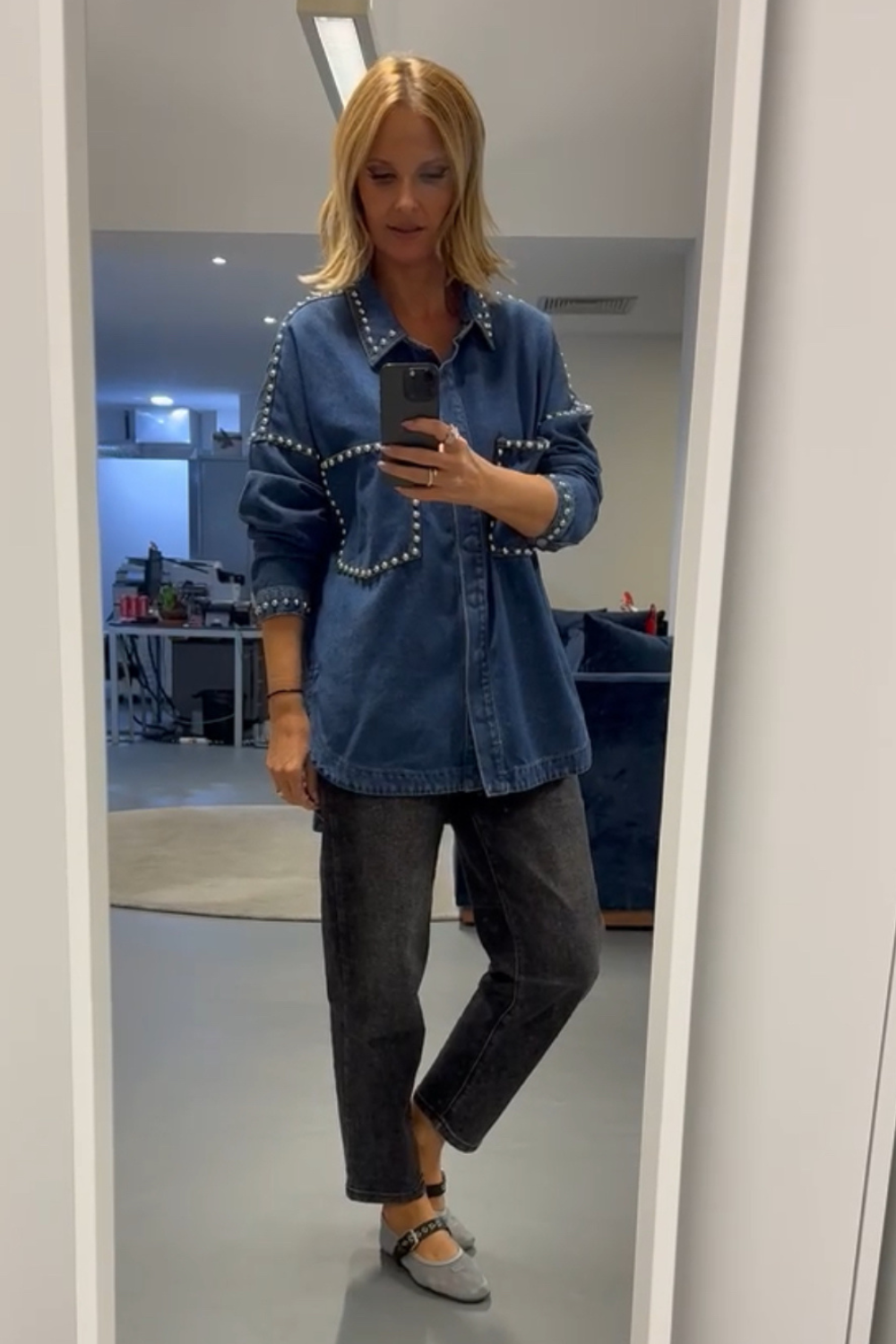 CAMISA OVERSIZED TACHAS | SPACCIO BY CRISTINA