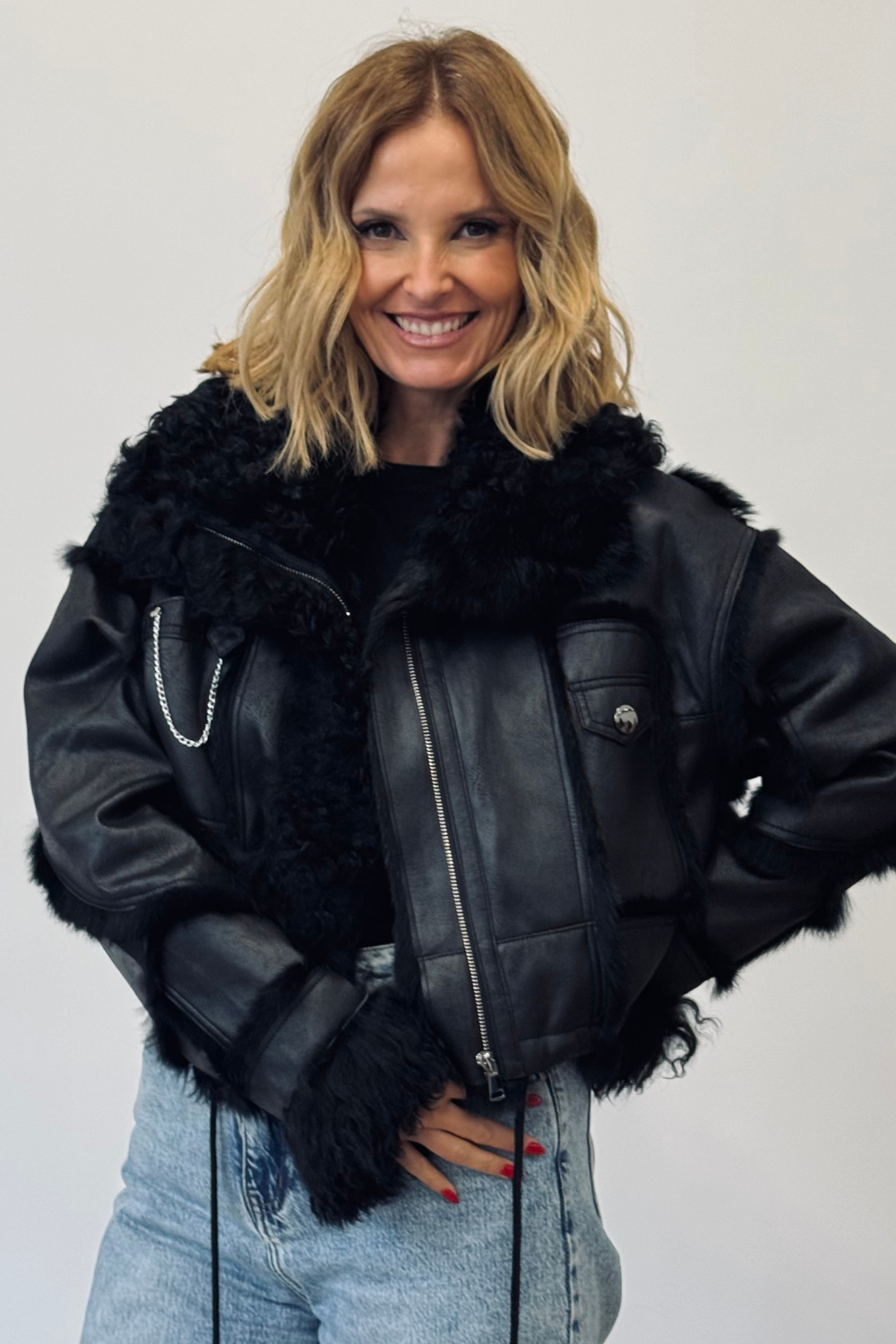 CASACO CURTO DE PELE | LOCOLUXO