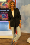 CONJUNTO 2 PEÇAS: BLAZER & CALÇAS FRANJAS | SPACCIO BY CRISTINA