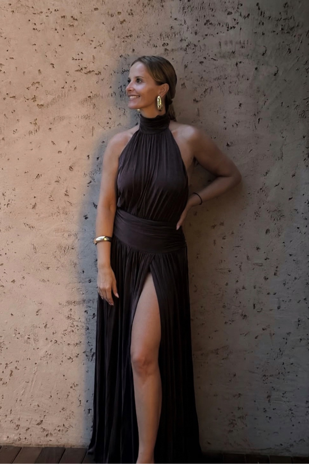 VESTIDO COMPRIDO COSTAS ABERTAS | ELISABETTA FRANCHI