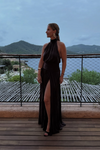 VESTIDO COMPRIDO COSTAS ABERTAS | ELISABETTA FRANCHI