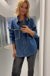 CAMISA OVERSIZED TACHAS | SPACCIO BY CRISTINA
