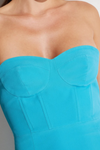 VESTIDO MIDI AZUL TURQUESA | MVP