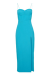 VESTIDO MIDI AZUL TURQUESA | MVP