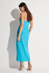 VESTIDO MIDI AZUL TURQUESA | MVP