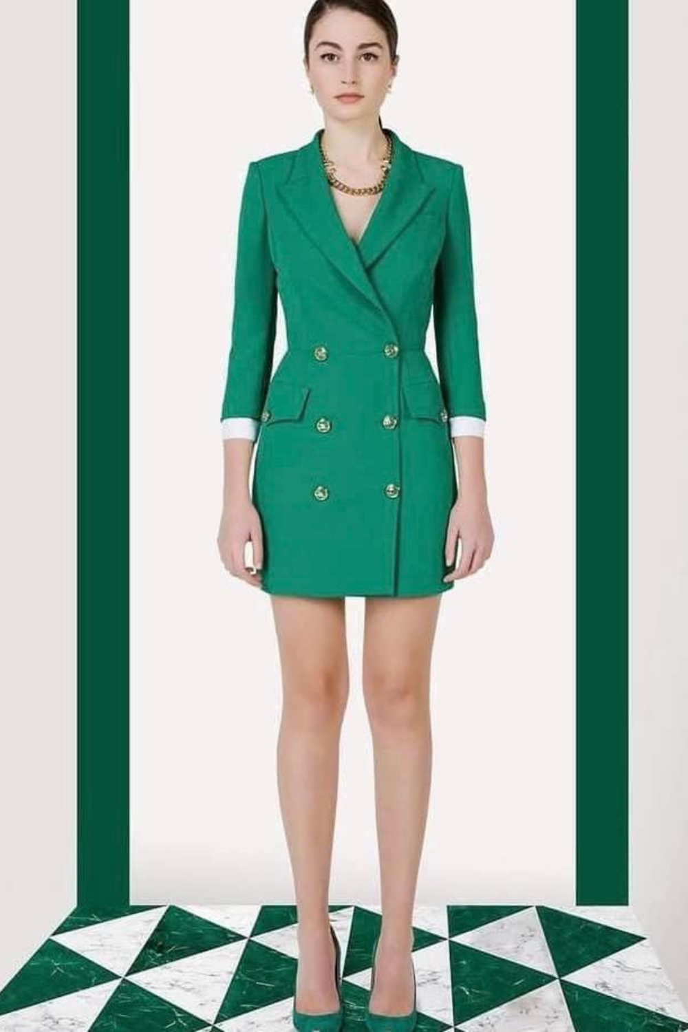 VESTIDO VERDE | ELISABETTA FRANCHI