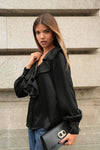BLUSA COM FOLHOS TEXTURADA | SPACCIO BY CRISTINA