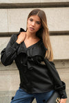 BLUSA COM FOLHOS TEXTURADA | SPACCIO BY CRISTINA