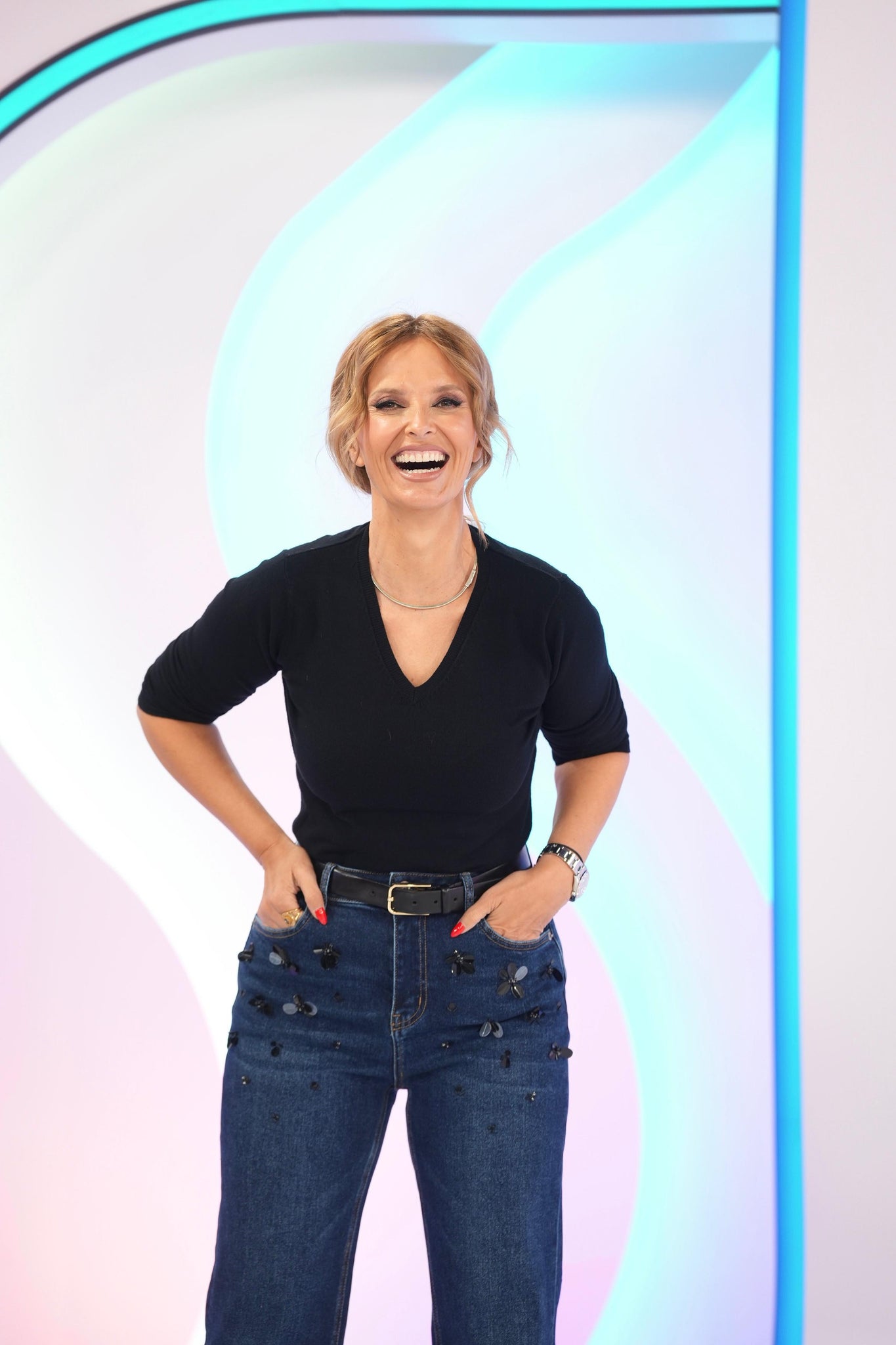 JEANS FLORES PRETAS | SPACCIO BY CRISTINA